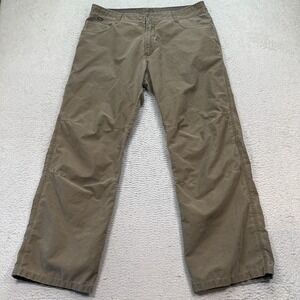 Kuhl Dry Trail Pants Mens 36x32 (Fits 36x30) Brown Outdoor Hiking Quick Dry